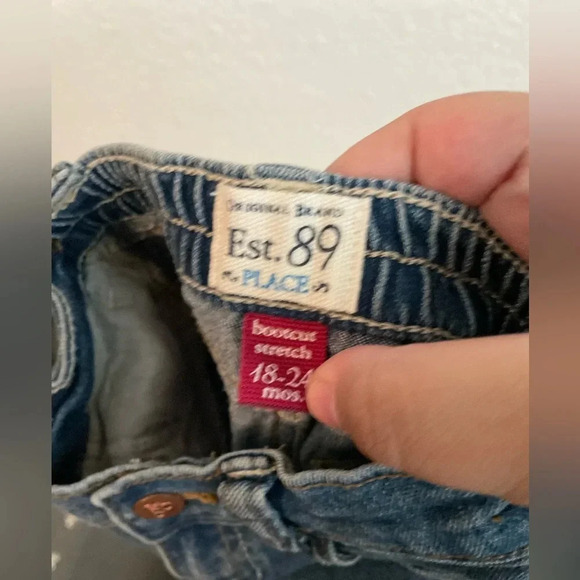 The Children’s place baby girl denim jeans size 18-24 months - Picture 2 of 4